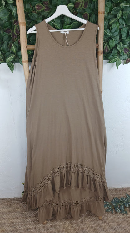 VESTIDO BAJO PERFORADO
