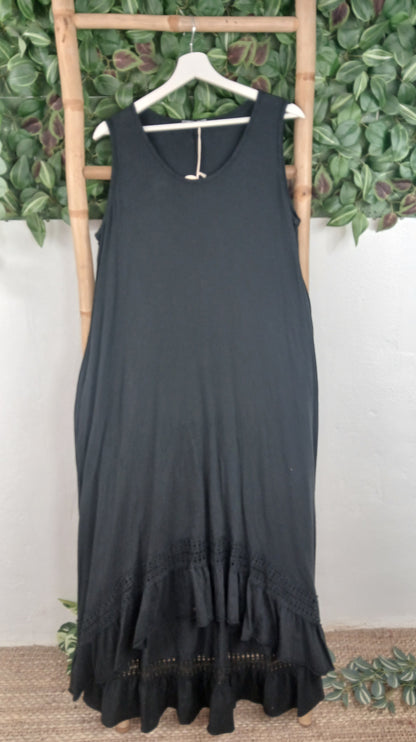 VESTIDO BAJO PERFORADO