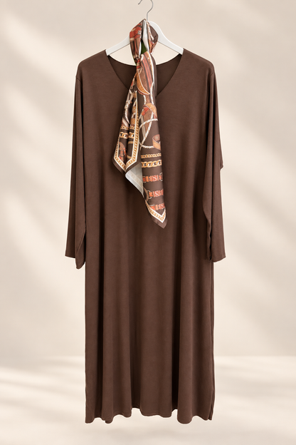 VESTIDO BÁSICO DE MALHA CURVADAS