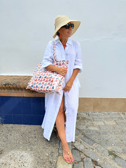 VESTIDO CAMISERO LINO