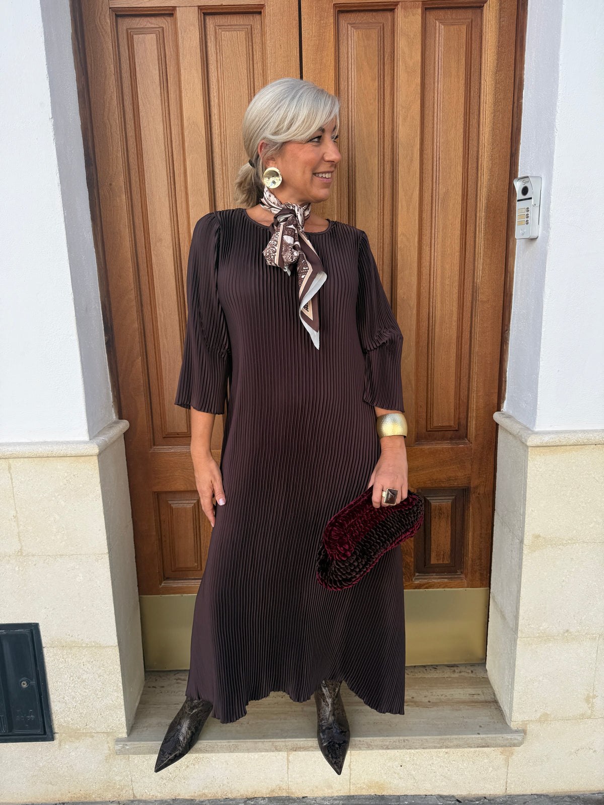VESTIDO CURVY PLISADO