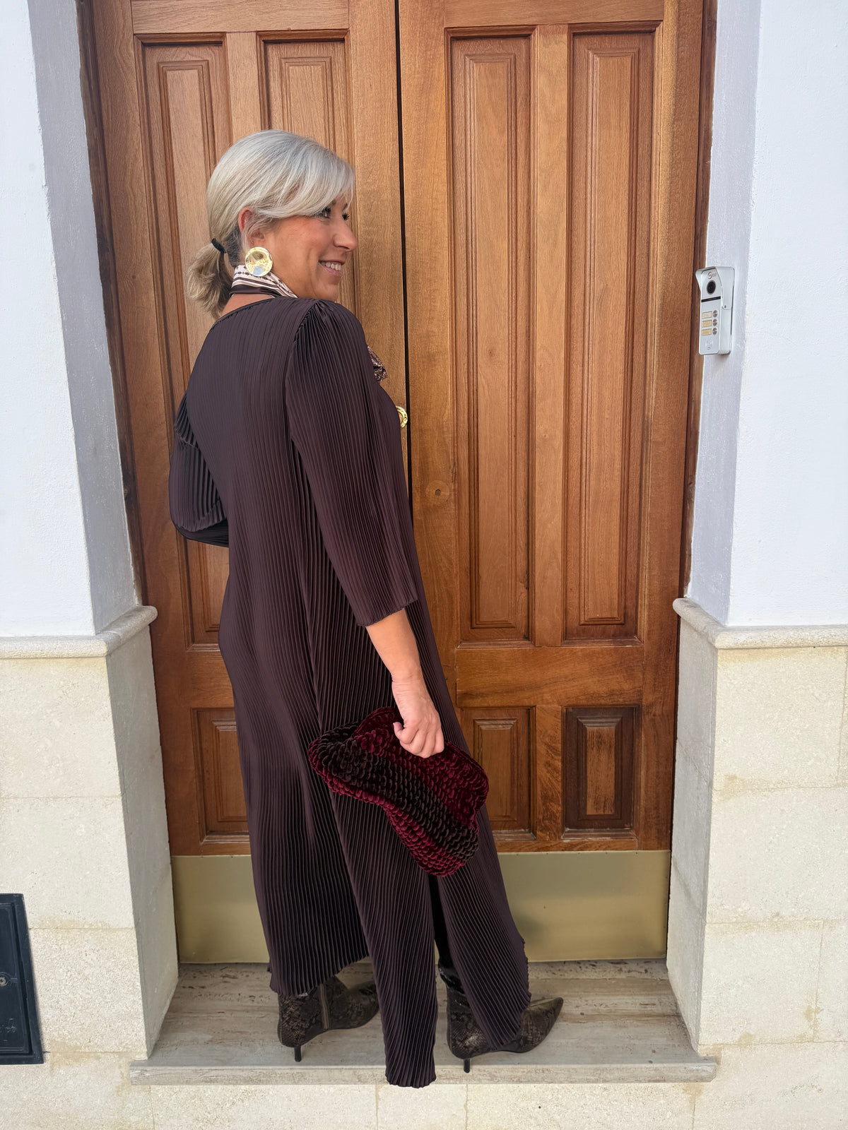 VESTIDO CURVY PLISADO