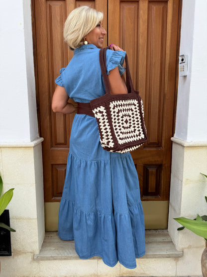 VESTIDO DENIM VOLANTES