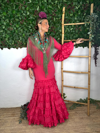 TRAJE DE FLAMENCA TARANTO LISO