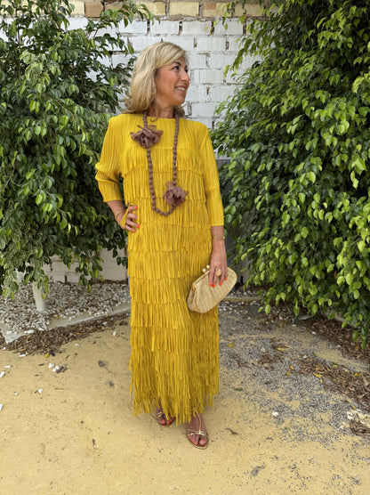 VESTIDO FLECOS