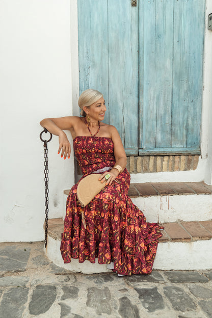 VESTIDO FRUNCIDO