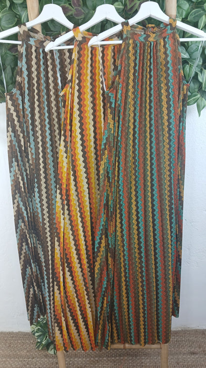 VESTIDO HALTER PLISADO BRILLO