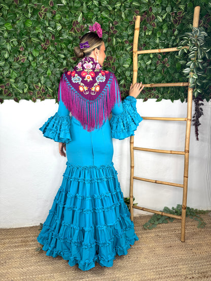TRAJE DE FLAMENCA TARANTO LISO