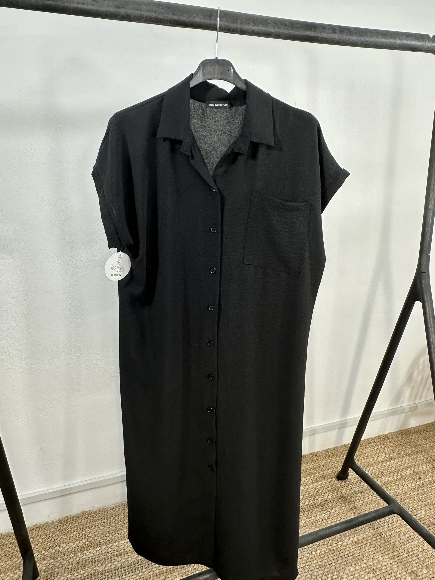 SHORT SLEEVE SHIRT DRESS