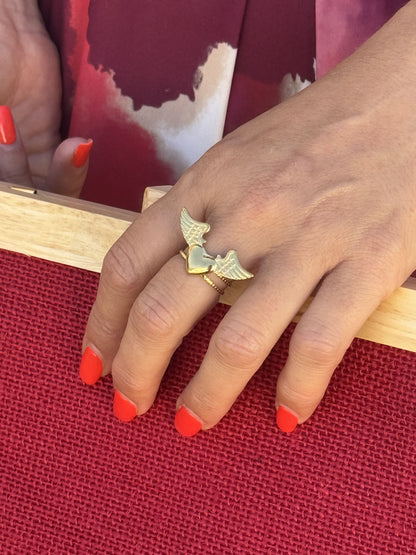 ANILLO CORAZÓN YERBABUENA