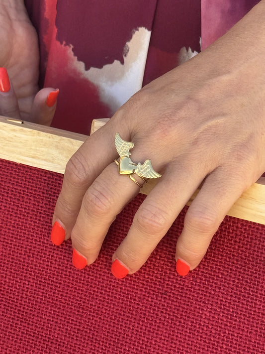 ANILLO CORAZÓN YERBABUENA
