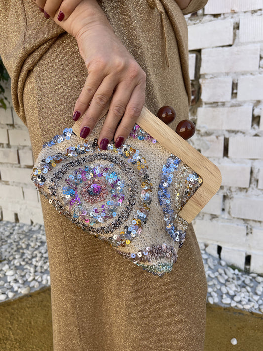 SEQUIN CIRCLE BAG