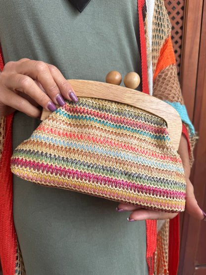 MULTICOLOR RAFFIA BAG