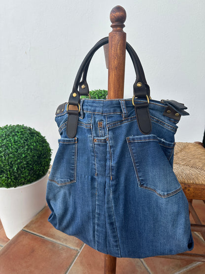 DENIM SHOPPING BAG