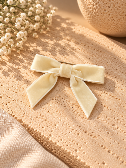 BROCHE LAZO TERCIOPELO