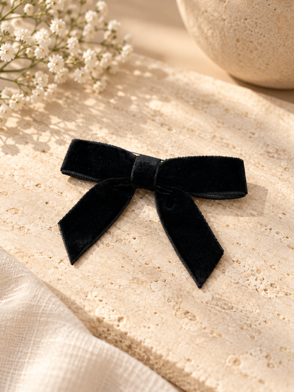 BROCHE LAZO TERCIOPELO