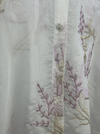 CAMISA TRANSPARENTE LAVANDA