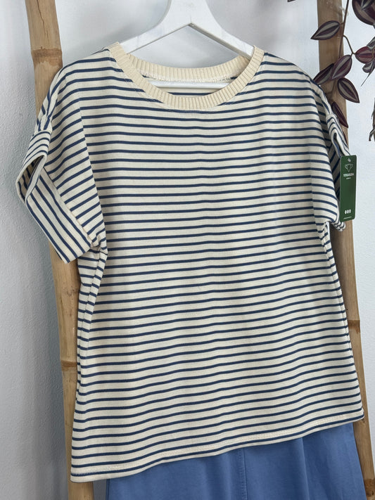 CAMISETA RAYAS MANGA CORTA