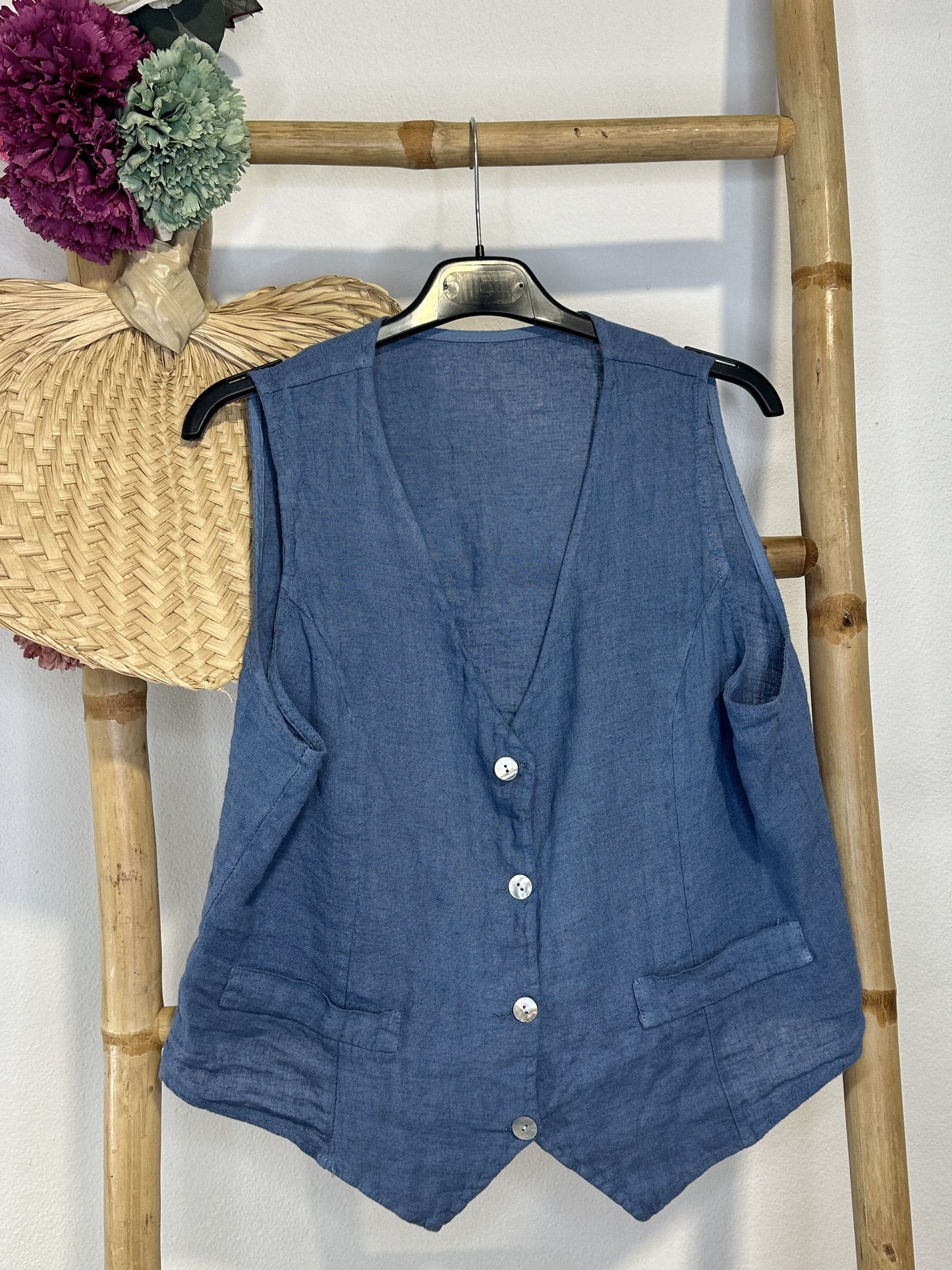 LINEN VEST