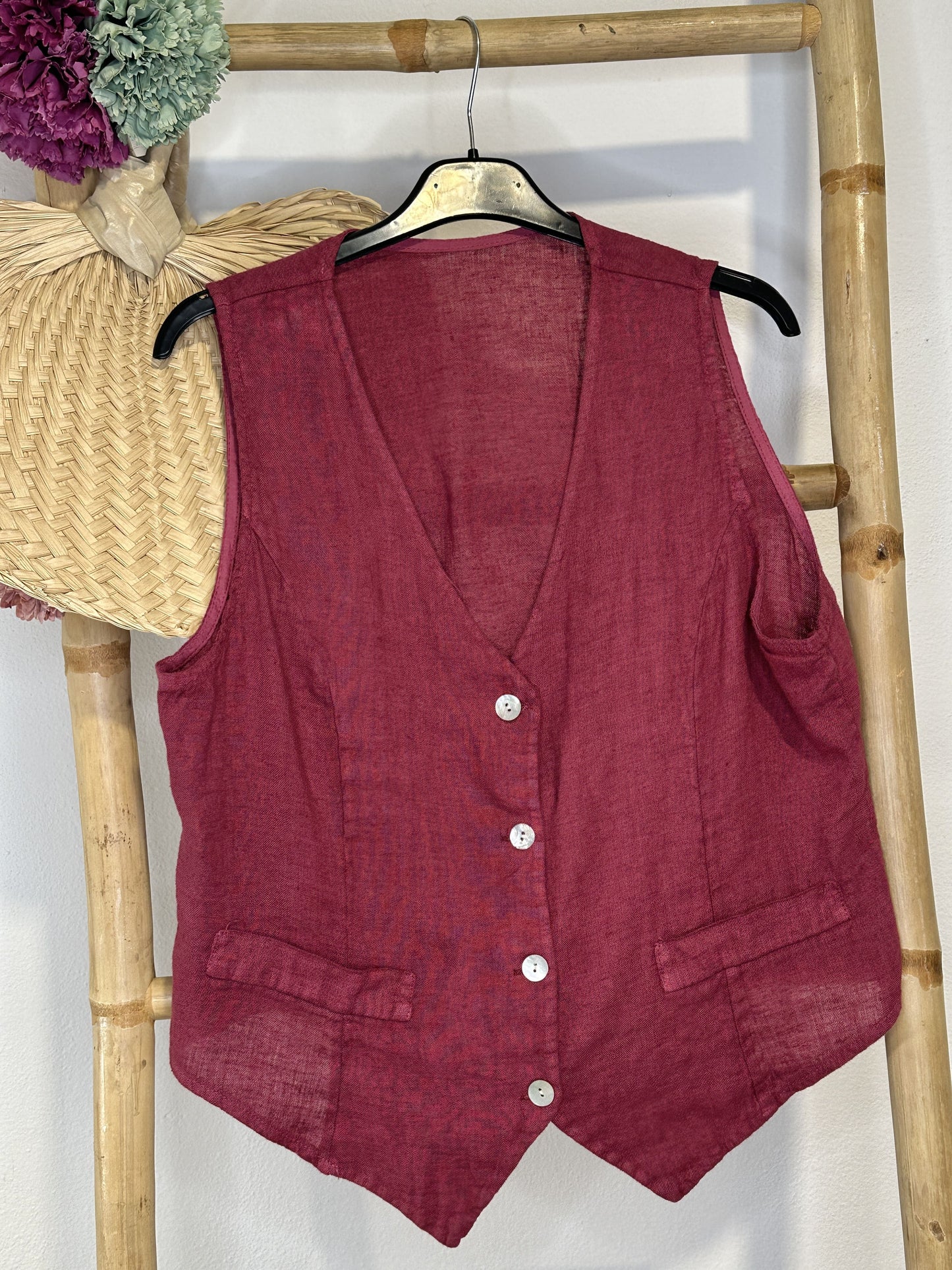 LINEN VEST