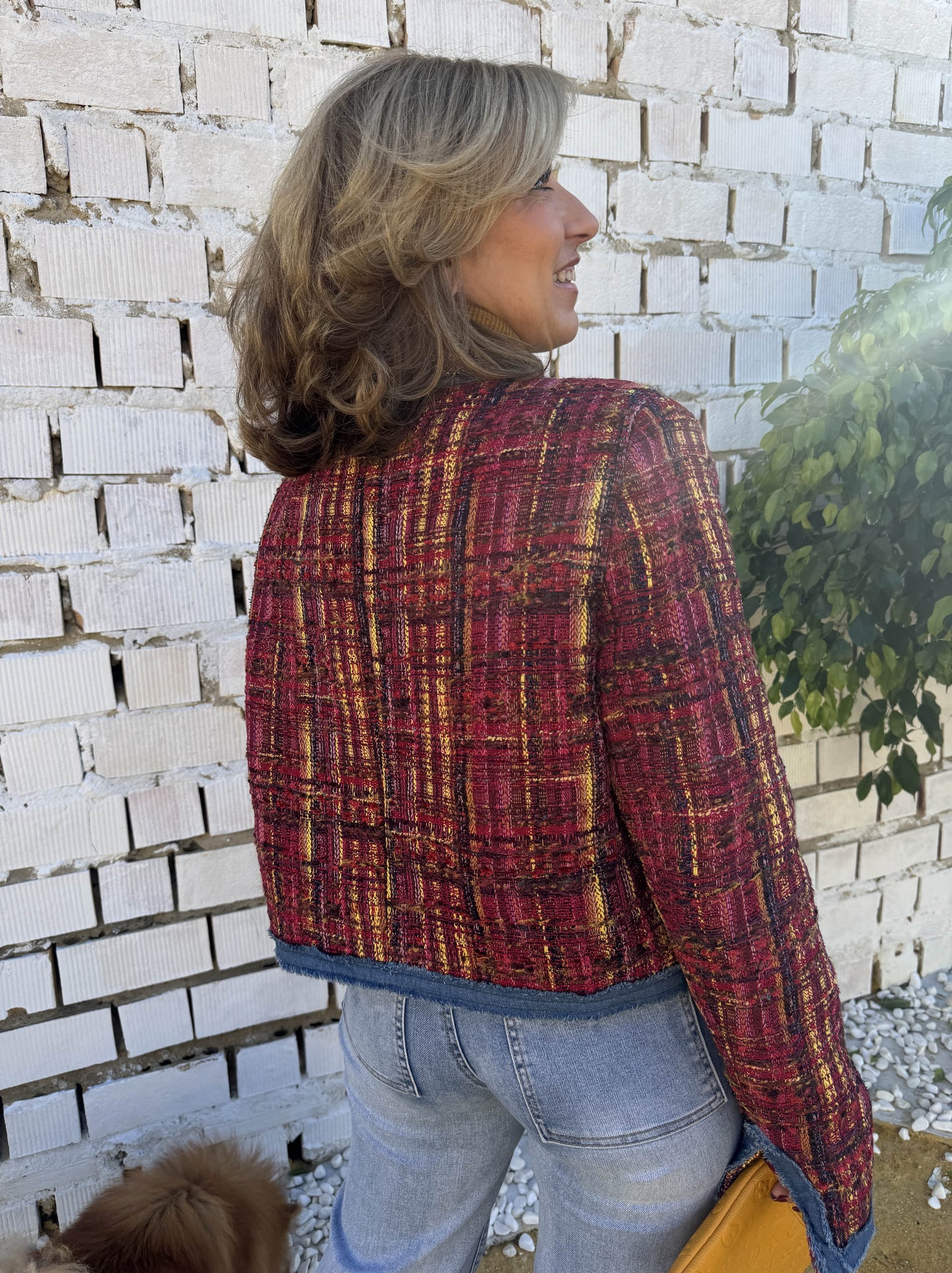 CHAQUETA TWEED ACOLCHADA