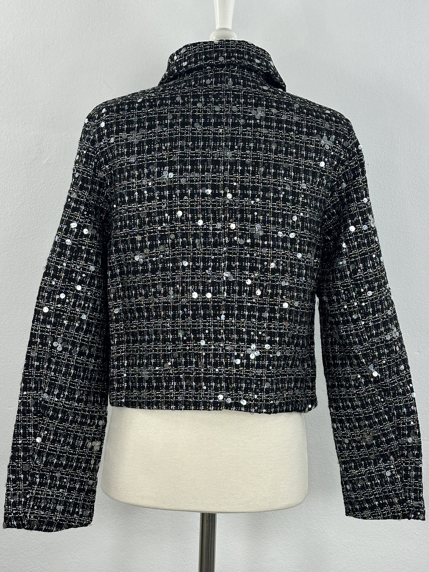 CHAQUETA TWEED LENTEJUELAS