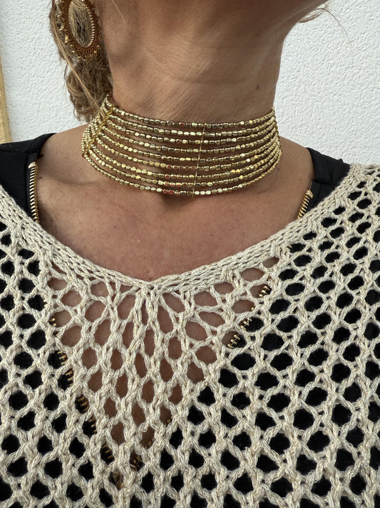 CHOKER DORADO LISO