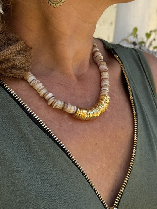 COLLAR ABALORIOS PLANOS
