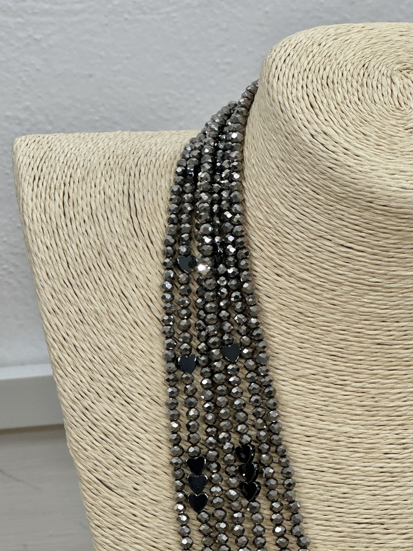 COLLAR BOLAS BRILLO CORAZÓN