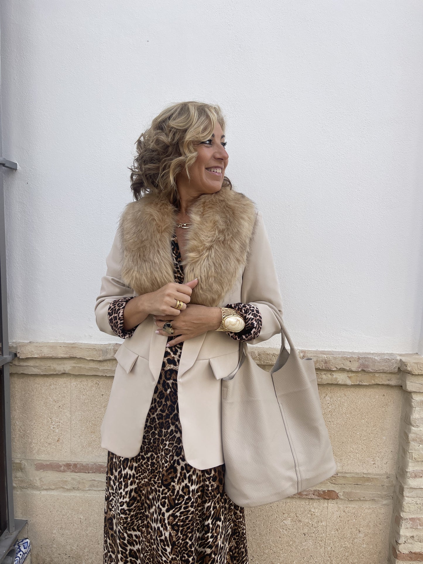 VESTIDO MANGA MURCIÉLAGO LEOPARDO