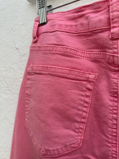 PINK DENIM SKIRT