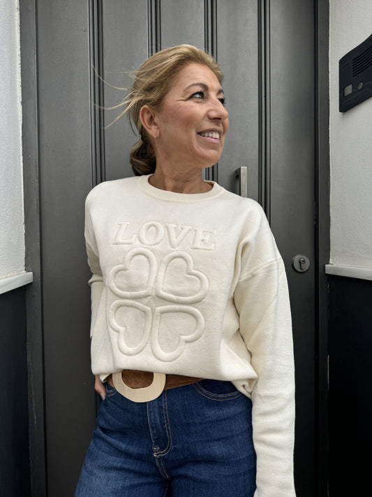 CAMISOLA DE MALHA LOVE