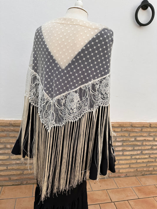 TULLE LACE SHAWL