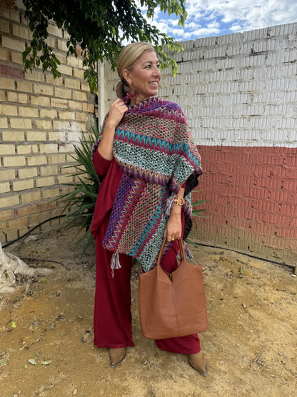 PONCHO MULTICOLOR