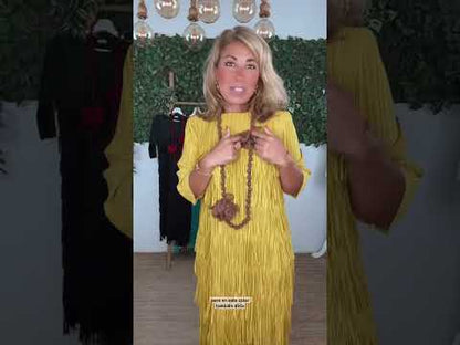 VESTIDO FLECOS