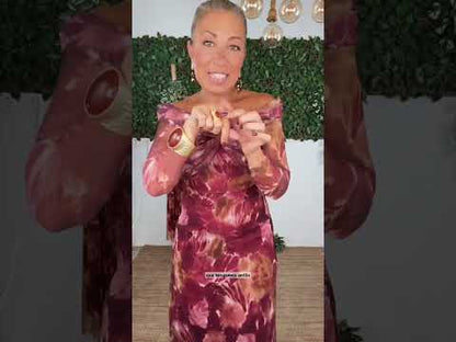 VESTIDO TUL MANGA LARGA