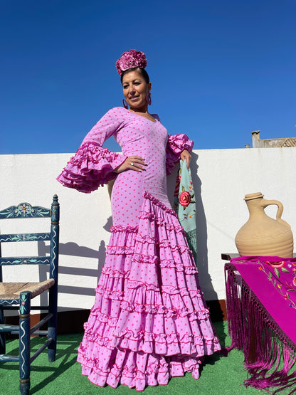 TRAJE DE FLAMENCO LOLA MALVA