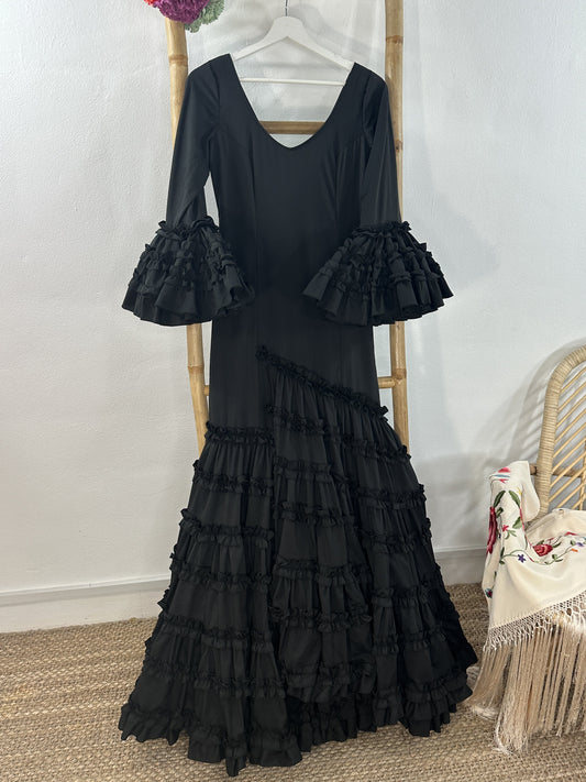 TRAJE DE FLAMENCA TRIANA NEGRO