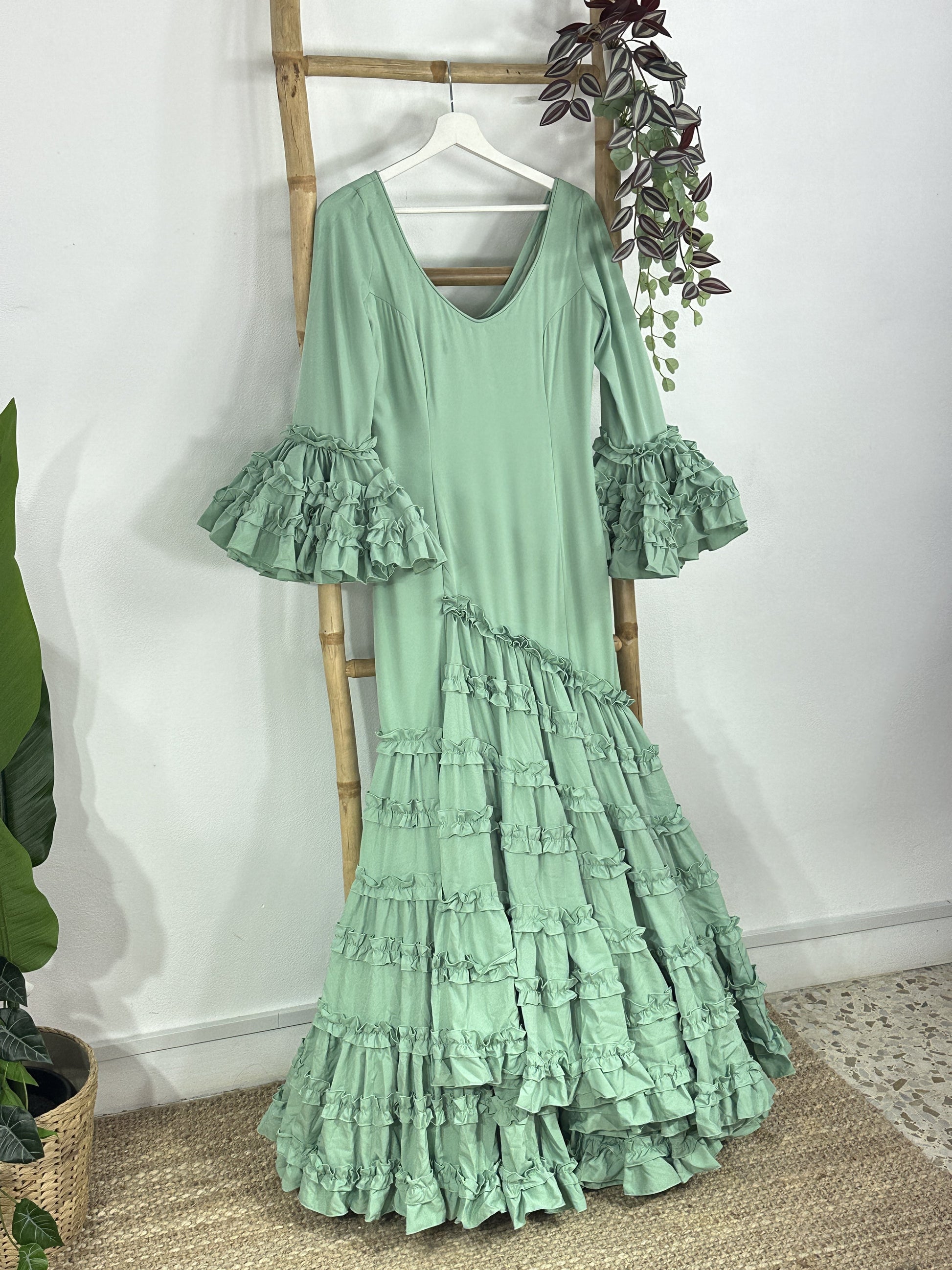 BLACK TRIANA FLAMENCO DRESS BLACK TRIANA FLAMENCO DRESS