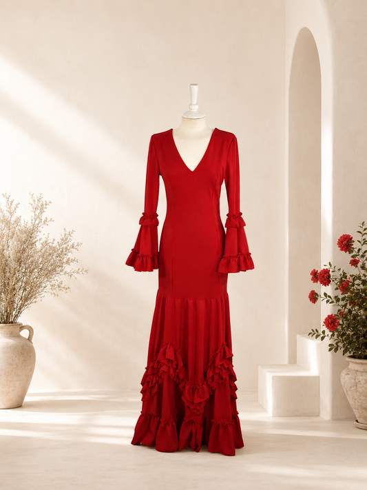 TRAJE DE FLAMENCA ZIGZAG