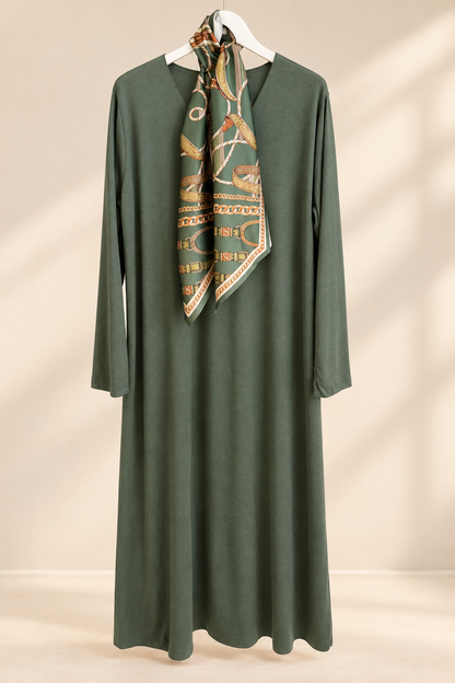 VESTIDO BÁSICO DE MALHA CURVADAS