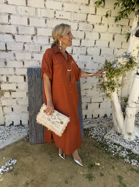 VESTIDO CAMISERO GOMA