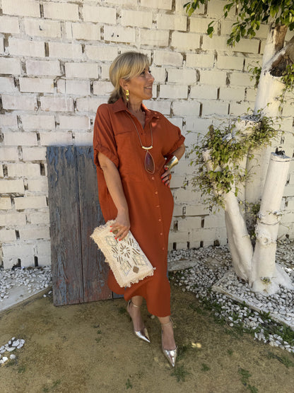 VESTIDO CAMISERO GOMA