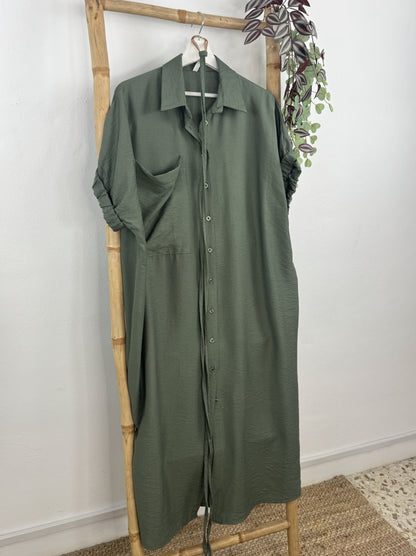 VESTIDO CAMISERO GOMA