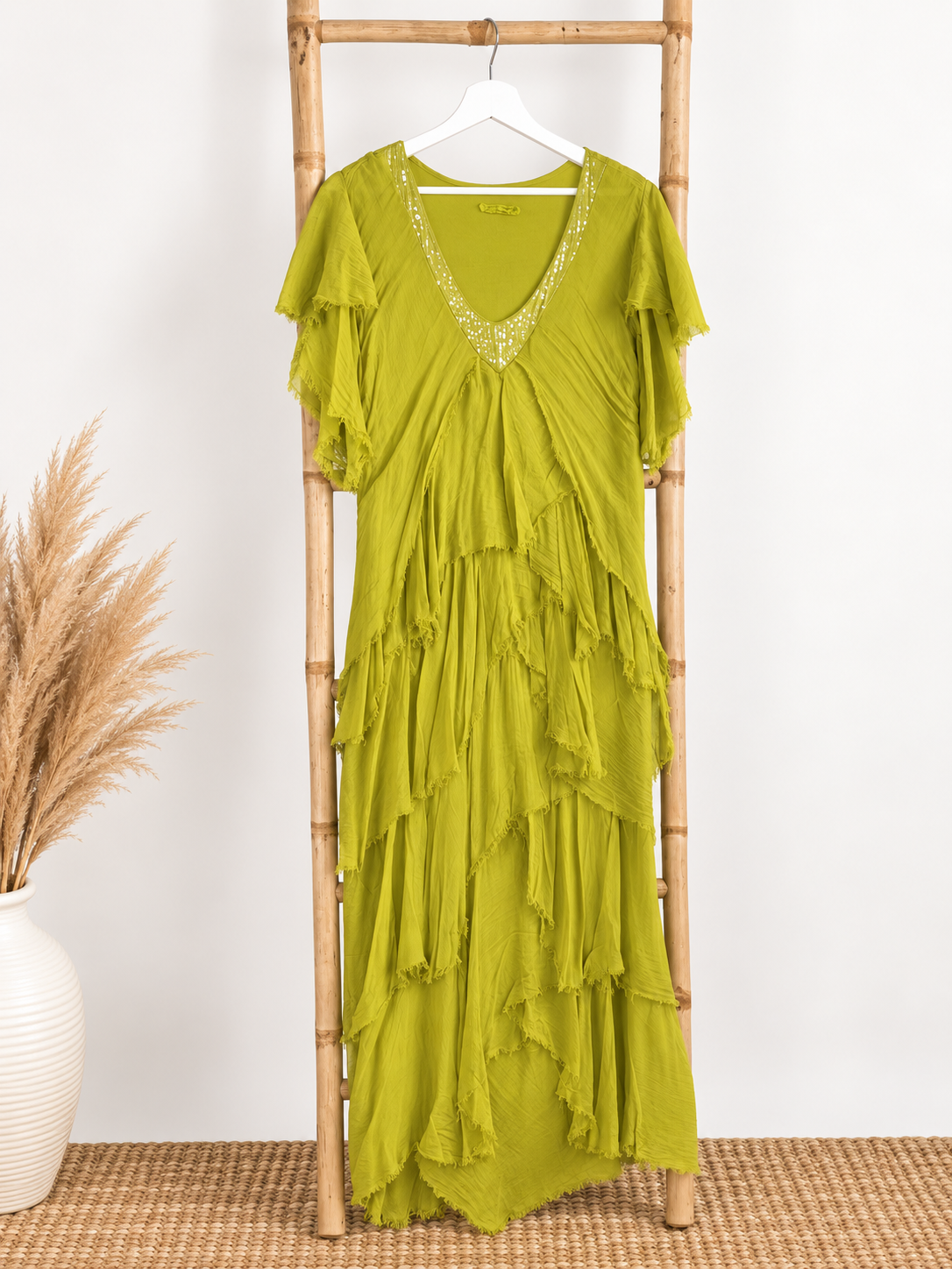 VESTIDO EMBRUJO MANGA CORTA